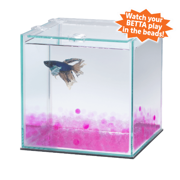 AQUEON Pure Betta Beads, Blue