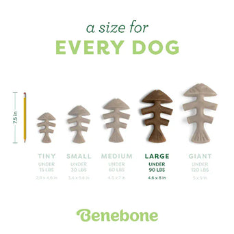 Benebone Benebone Jack Salmon Fishbone Dog Chew Toy