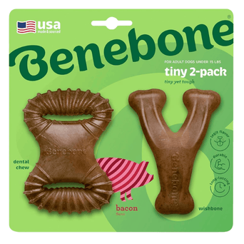 Benebone Benebone Tiny 2-Pack Dog Chew Toy