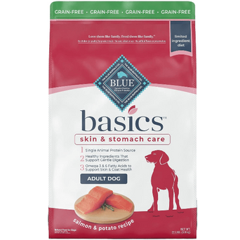 Blue Buffalo Co. BLUE Basics Limited Ingredient Salmon & Potato Recipe Dry Dog Food, 22lb