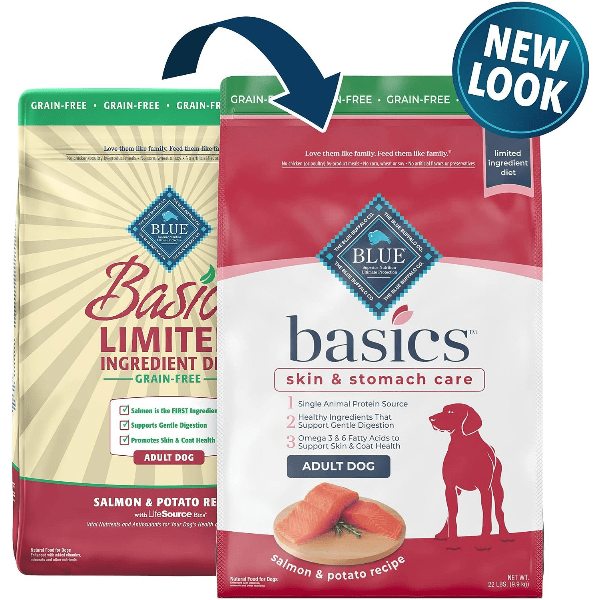 Blue Buffalo Co. BLUE Basics Limited Ingredient Salmon & Potato Recipe Dry Dog Food, 22lb