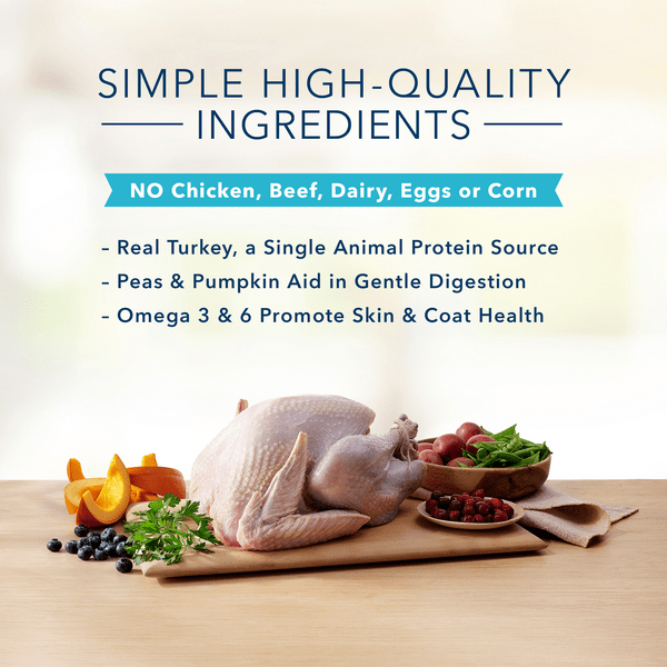 Blue Buffalo Co. BLUE Basics Limited Ingredient Turkey & Potato Recipe Dry Dog Food, 22lb