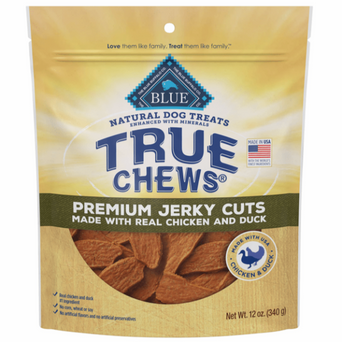 Blue Buffalo Co. BLUE Buffalo True Chews Premium Jerky Cuts Natural Dog Treats, Duck