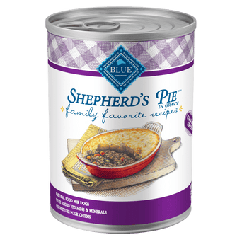 Blue Buffalo Co. BLUE Family Favorite Recipes Shepherd's Pie In Gravy Recipe Canned Dog Food
