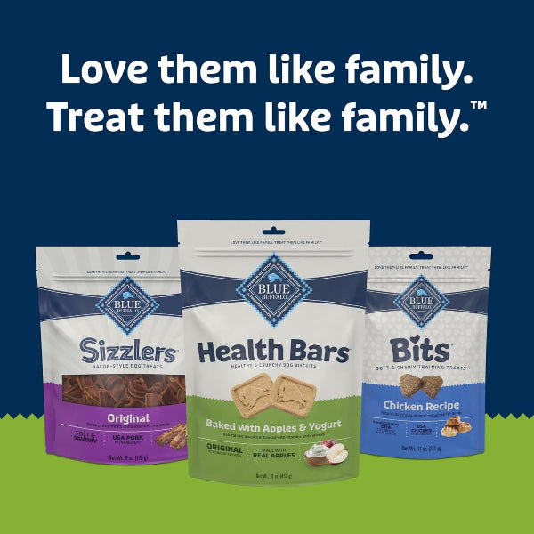 Blue Buffalo Co. BLUE Health Bars Natural Crunchy Dog Treats Biscuits; Apple & Yogurt