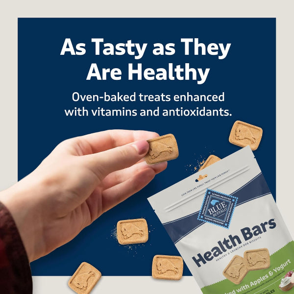 Blue Buffalo Co. BLUE Health Bars Natural Crunchy Dog Treats Biscuits; Apple & Yogurt