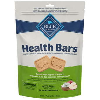 Blue Buffalo Co. BLUE Health Bars Natural Crunchy Dog Treats Biscuits; Apple & Yogurt