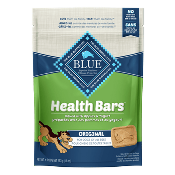 Blue Buffalo Co. BLUE Health Bars Natural Crunchy Dog Treats Biscuits; Apple & Yogurt