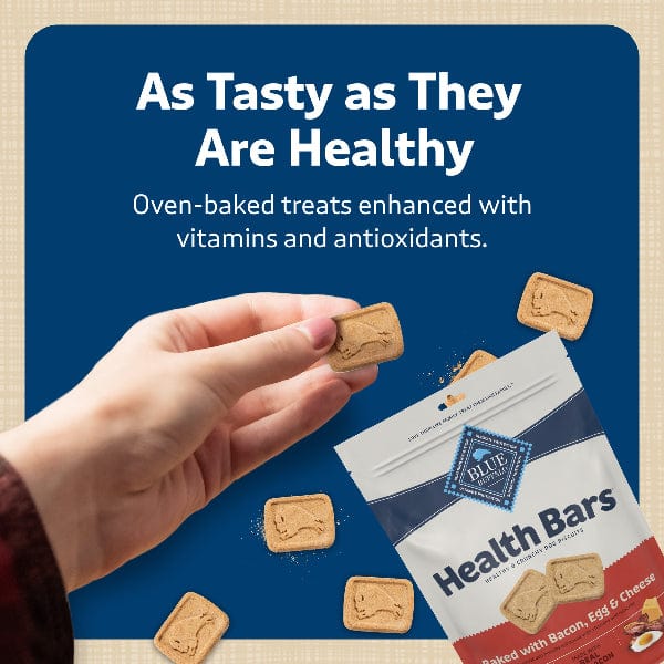 Blue Buffalo Co. BLUE Health Bars Natural Crunchy Dog Treats Biscuits; Bacon, Egg & Cheese