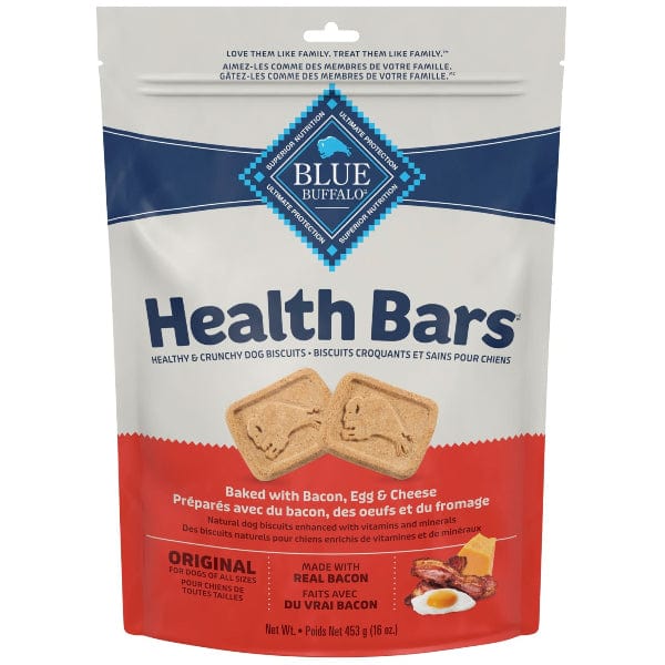 Blue Buffalo Co. BLUE Health Bars Natural Crunchy Dog Treats Biscuits; Bacon, Egg & Cheese
