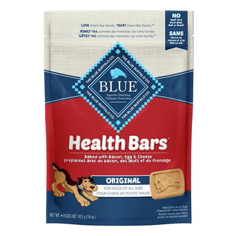 Blue Buffalo Co. BLUE Health Bars Natural Crunchy Dog Treats Biscuits; Bacon, Egg & Cheese