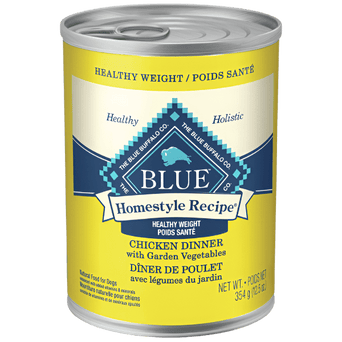 Blue Buffalo Co. BLUE Homestyle Recipe Healthy Weight Chicken Dinner Canned Dog Food