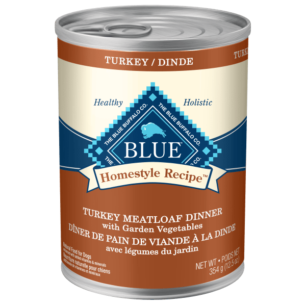 Blue Buffalo Homestyle Recipe Adult Dog Food Turkey Meatloaf Dinner