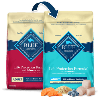 Blue Buffalo Co. BLUE Life Protection Formula Fish & Brown Rice Recipe Dry Dog Food, 26lb