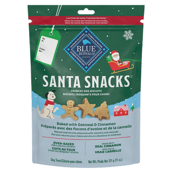 Blue Buffalo Co. BLUE Santa Snacks Crunchy Dog Biscuits