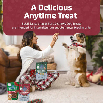 Blue Buffalo Co. BLUE Santa Snacks Soft-Moist Dog Treats; Tasty Chicken Recipe