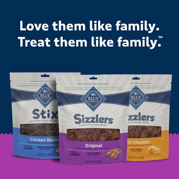 Blue Buffalo Co. BLUE Sizzlers Natural Pork Bacon-Style Dog Treats