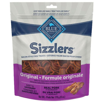 Blue Buffalo Co. BLUE Sizzlers Natural Pork Bacon-Style Dog Treats