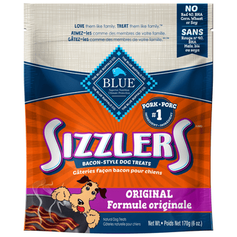 Blue Buffalo Co. BLUE Sizzlers Natural Pork Bacon-Style Dog Treats