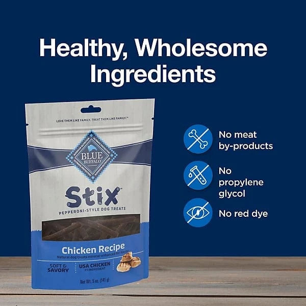 Blue Buffalo Co. BLUE Stix Pepperoni Style Dog Treats; Chicken Recipe