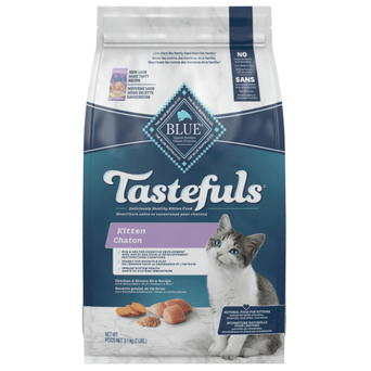 Blue Buffalo Co. BLUE Tastefuls Healthy Growth Chicken & Brown Rice Recipe Kitten Dry Food, 7lb