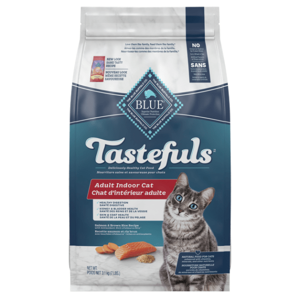 BLUE Tastefuls Indoor Health Salmon Brown Rice Recipe Dry Cat Food