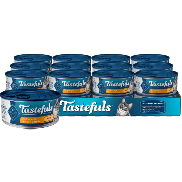 Blue Buffalo Co. BLUE Tastefuls Turkey & Chicken Entree Pate Canned Cat Food