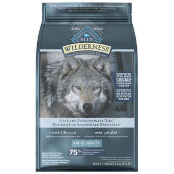 Blue Buffalo Co. BLUE Wilderness Chicken Recipe with Grains Dry Dog Food