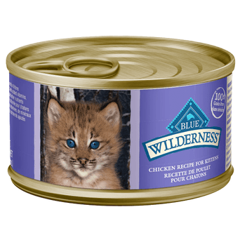 Blue Buffalo Co. BLUE Wilderness Grain Free Chicken Recipe Canned Kitten Food