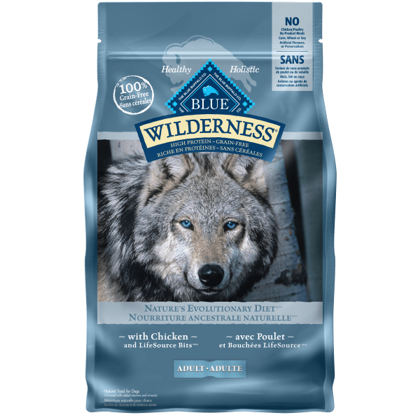 BLUE Wilderness Grain Free Chicken Recipe Dry Dog Food 24lb