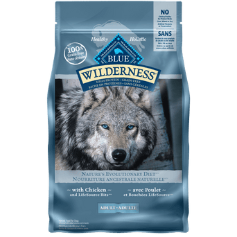 Blue Buffalo Co. BLUE Wilderness Grain Free Chicken Recipe Dry Dog Food, 24lb