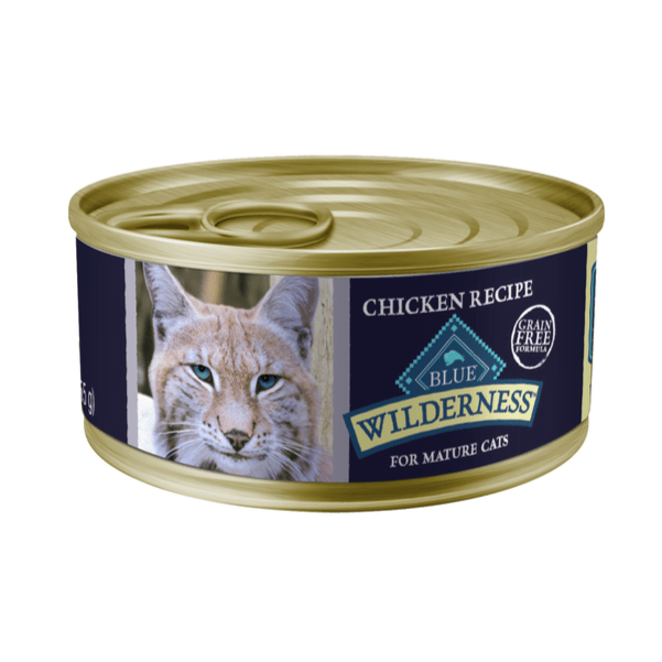 Blue Buffalo Co. BLUE Wilderness Grain Free Chicken Recipe for Mature Cats Canned Food