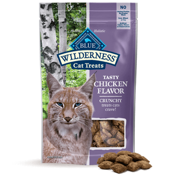 Blue Buffalo Co. BLUE Wilderness Grain Free Crunchy Cat Treats; Tasty Chicken Flavor