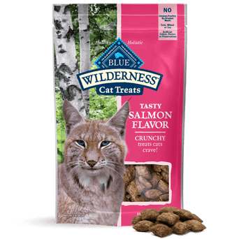 Blue Buffalo Co. BLUE Wilderness Grain Free Crunchy Cat Treats; Tasty Salmon Flavor