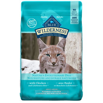 Blue Buffalo Co. BLUE Wilderness Grain Free Hairball Control Adult Dry Cat Food