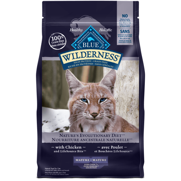 Blue Buffalo Wilderness Mature Dry Cat Food 5 lb bag by Summit