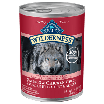 Blue Buffalo Co. BLUE Wilderness Grain Free Salmon & Chicken Grill Canned Dog Food