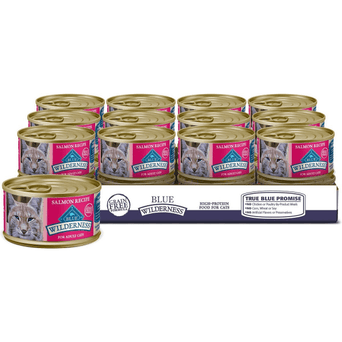 Blue Buffalo Co. BLUE Wilderness Grain Free Salmon Recipe Canned Cat Food