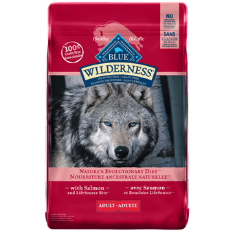 Blue Buffalo Co. BLUE Wilderness Grain Free Salmon Recipe Dry Dog Food, 24lb