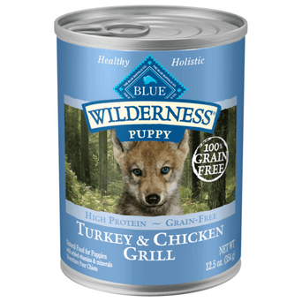 Blue Buffalo Co. BLUE Wilderness Grain Free Turkey & Chicken Grill Puppy Canned Food