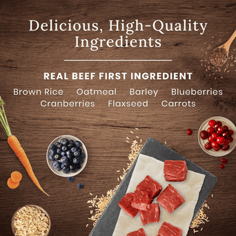 Blue Buffalo Co. BLUE Wilderness Large Breed Beef Recipe with Grains Dry Dog Food, 24lb