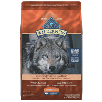 Blue Buffalo Co. BLUE Wilderness Large Breed Chicken Recipe with Grains Dry Dog Food, 24lb