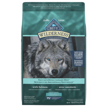 Blue Buffalo Co. BLUE Wilderness Large Breed Salmon Recipe with Grains Dry Dog Food, 24lb
