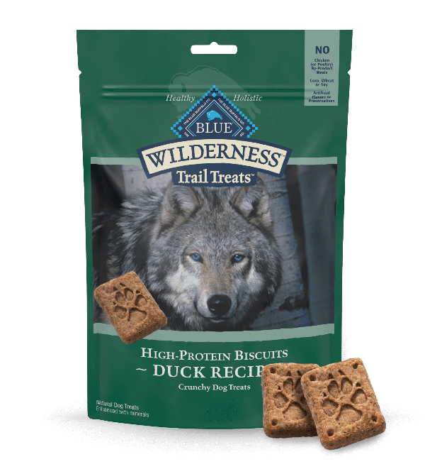 Blue Buffalo Co. BLUE Wilderness Trail Treats Grain Free Biscuits; Duck Recipe