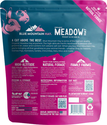 Blue Mountain Hay Blue Mountain Hay High-Altitude Organic Meadow Hay