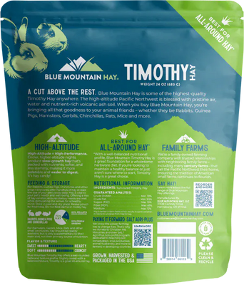 Blue Mountain Hay Blue Mountain Hay High-Altitude Timothy Hay (1st Cutting)