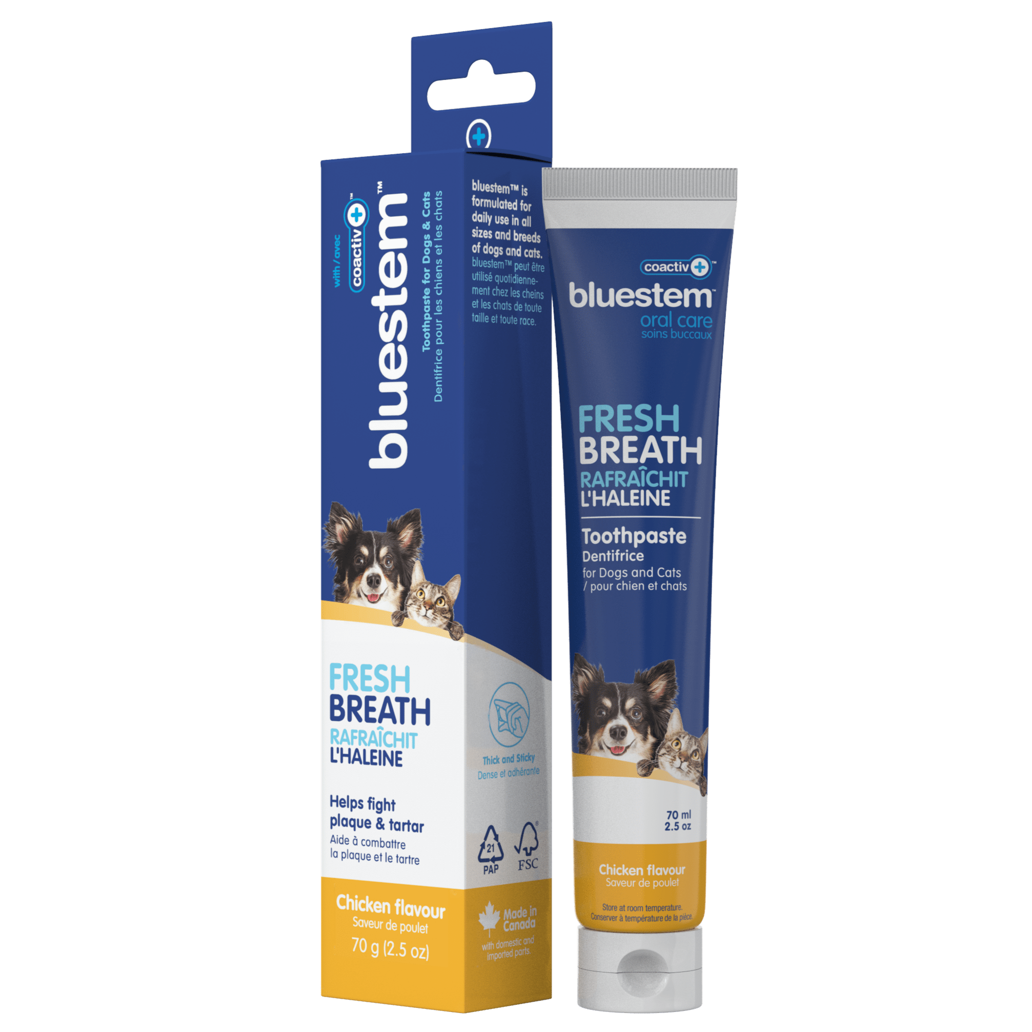Bluestem Oral Care Chicken Flavor Toothpaste for Dogs and Cats