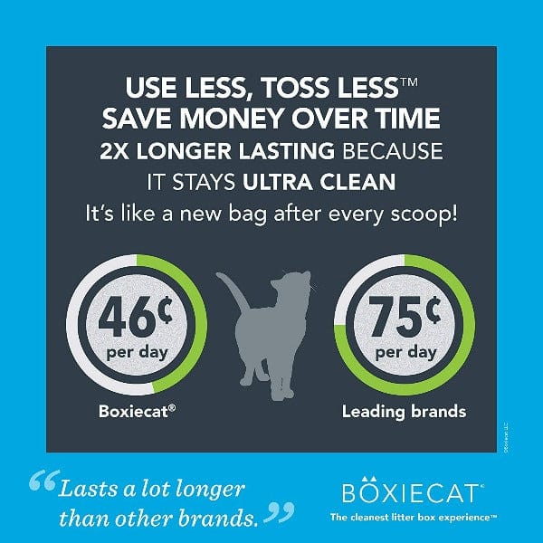 BoxieCat Boxiecat Scent-Free Premium Clumping Clay Cat Litter