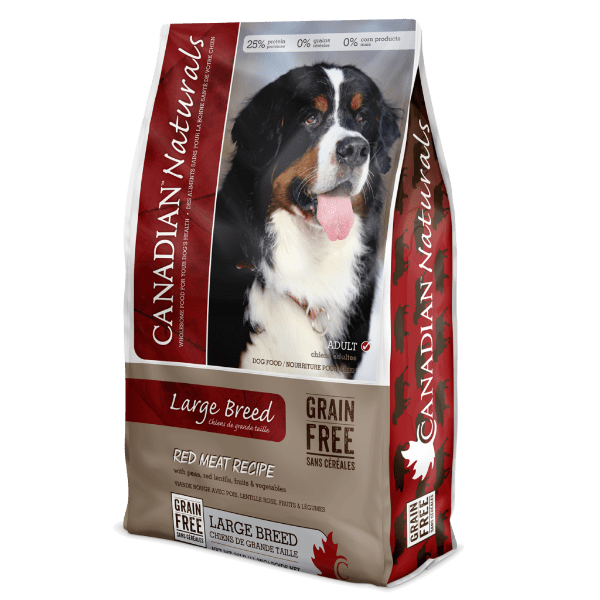 Canadian Naturals Canadian Naturals Grain Free Large Breed Red Meat Recipe Dry Dog Food, 28lb