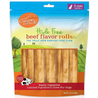 Canine Naturals Canine Naturals Hide Free Beef Rolls Dog Chew